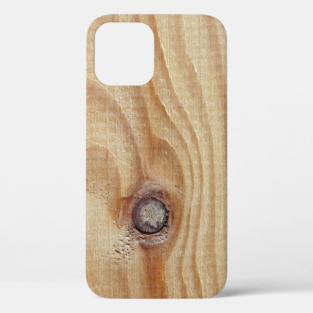 12 Funda para iPhone Case-Mate con textura de madera  (Reverso )