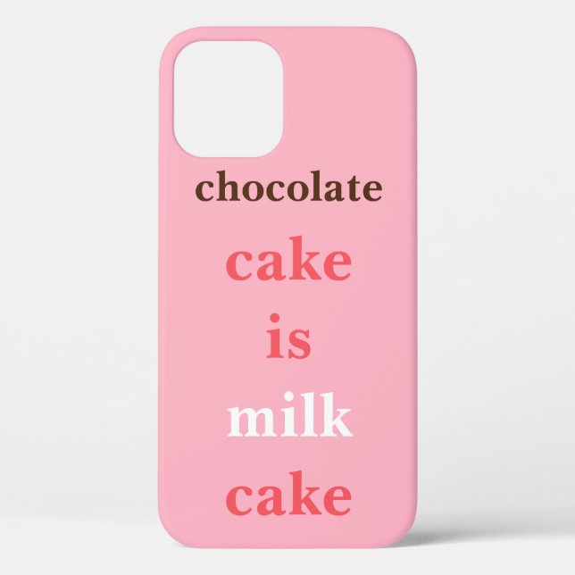 12 Funda para iPhone Case-Mate de Tarta de Chocolate  (Reverso )