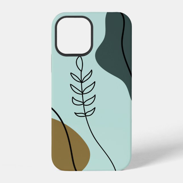 12 Funda para iPhone de Botánica Moderna (Reverso )