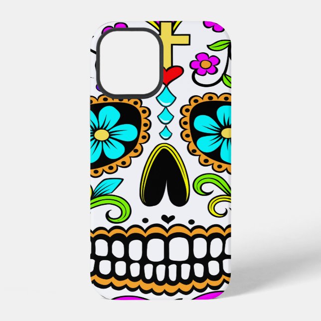 12 Funda para iPhone de cráneo de azúcar (Reverso )