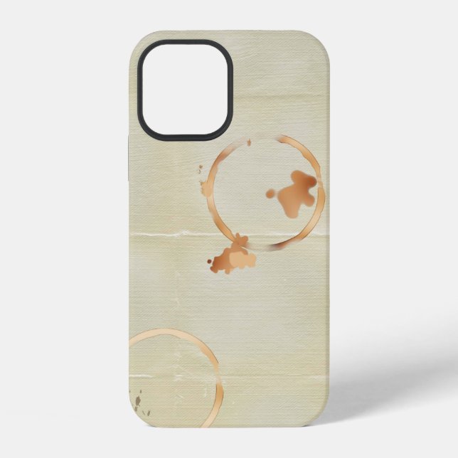 12 Funda para iPhone / iPad manchada de café (Reverso )