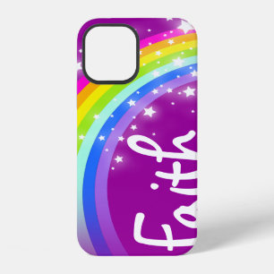 12 Funda para iphone nombre personalizado morado arco