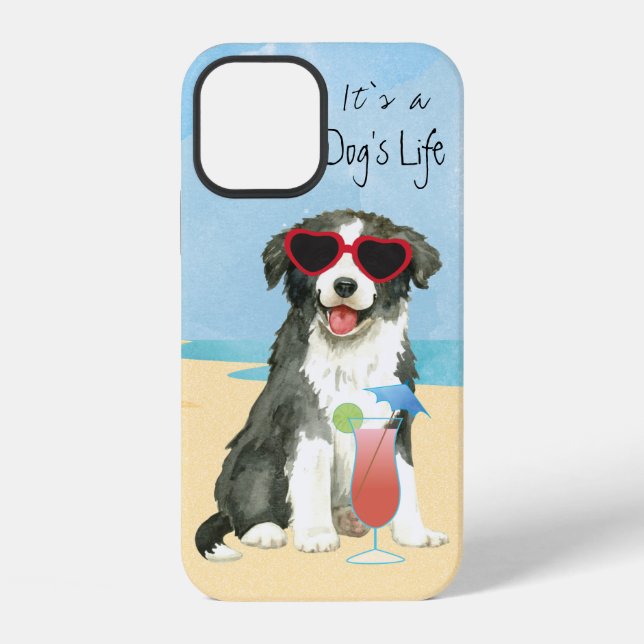 12 Funda para iPhone Summer Border Collie Case-Mate (Reverso )