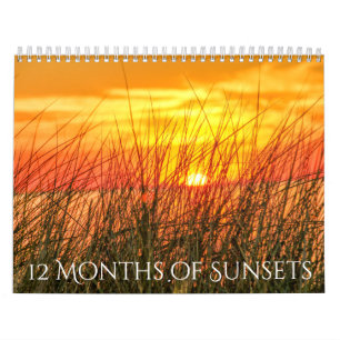 12 meses del calendario de las puestas del sol