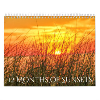 12 meses del calendario de las puestas del sol