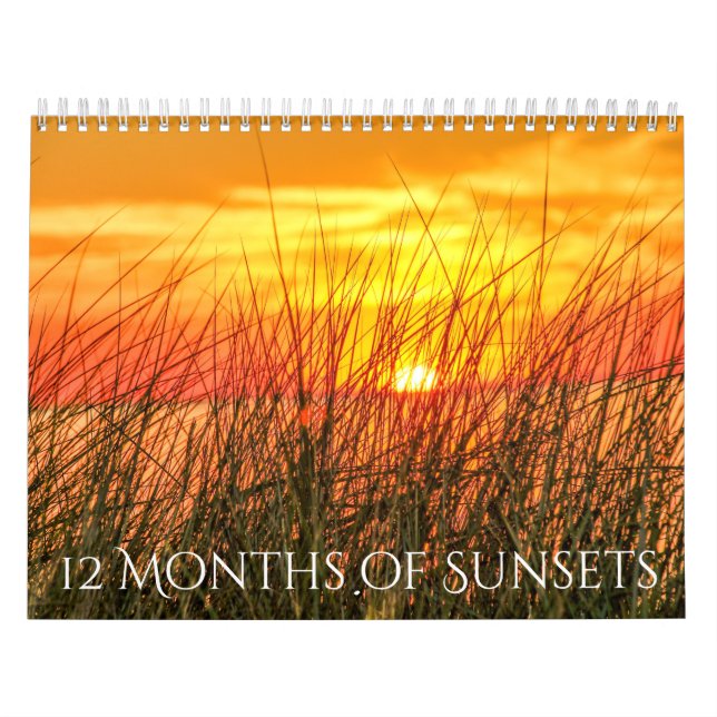 12 meses del calendario de las puestas del sol (Tapa)