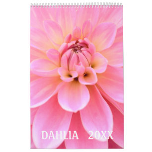 12 meses hermoso calendario fotográfico de Dahlia