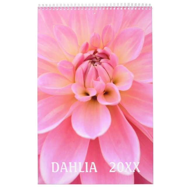 12 meses hermoso calendario fotográfico de Dahlia (Tapa)