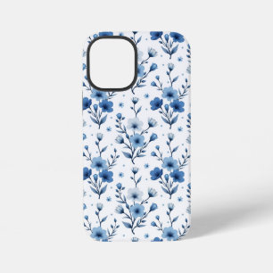12 Mini Funda para iPhone con patrón floral lindo