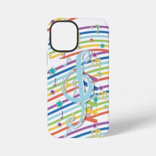 12 Mini Funda para iPhone Notas Musicales