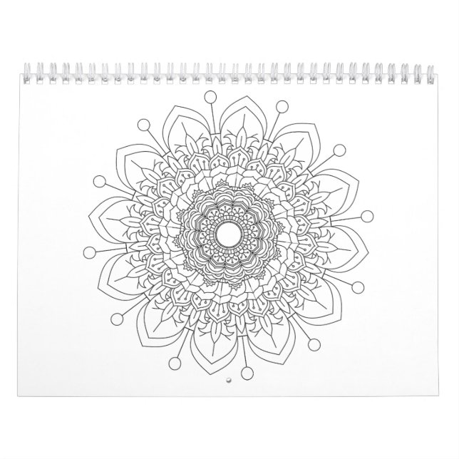 12 monate Maravilloso calendario de diseño de mand (Tapa)