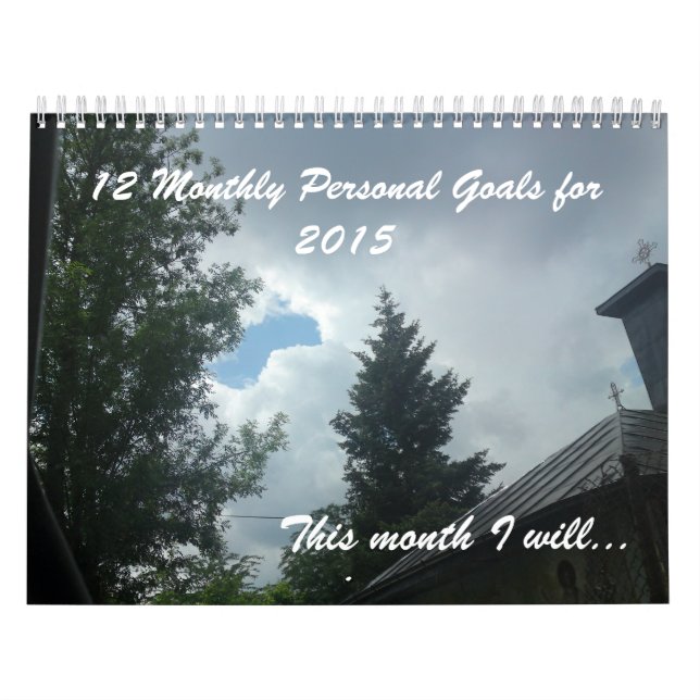 12 objetivos personales para el Calendario Inspira (Tapa)