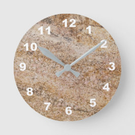 12 opciones numéricas a elegir: reloj de mármol Br