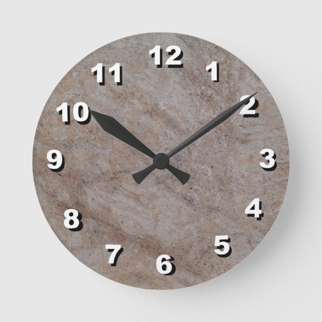 12 opciones numéricas a elegir - Reloj de mármol d (Anverso)