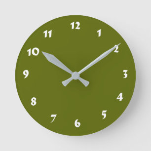 12 opciones numéricas para elegir del reloj verde