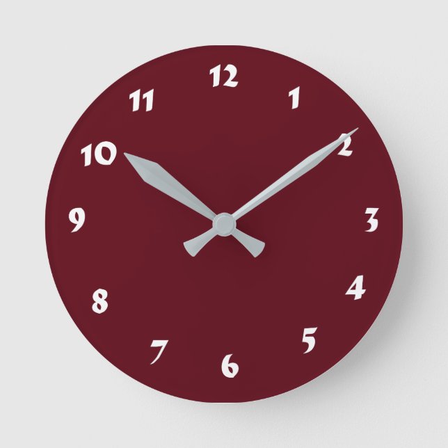 12 opciones numéricas para elegir desde el reloj d (Anverso)