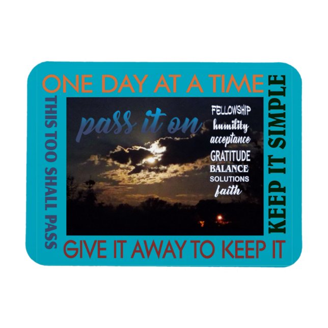 12 pasos de recuperación pasarla al imán 25 (Horizontal)