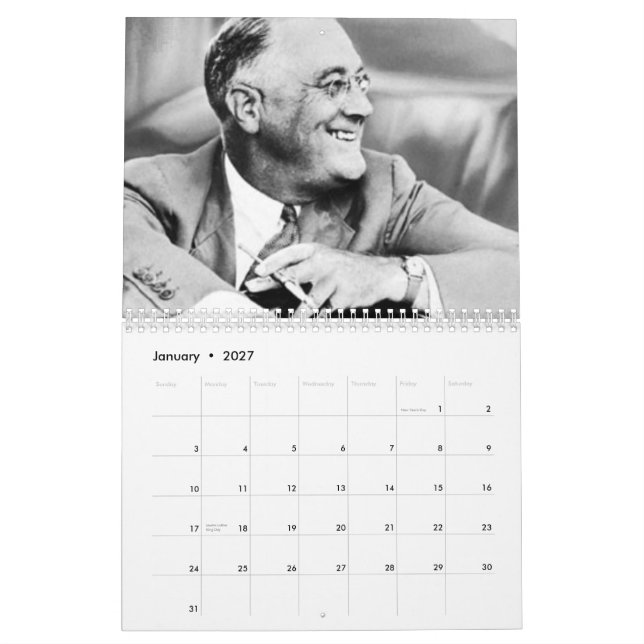 12 presidentes Democratic calendario (Jan 2027)