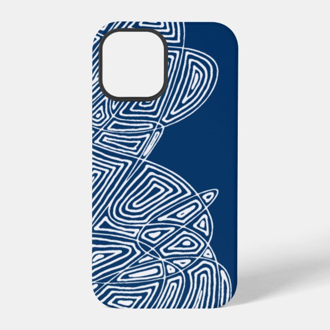12 Pro Funda para iPhone Blue Waves (Reverso )