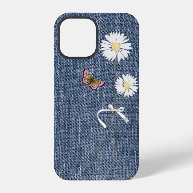 12 Pro Funda para iPhone Case-Mate con margaritas sobre m (Reverso )