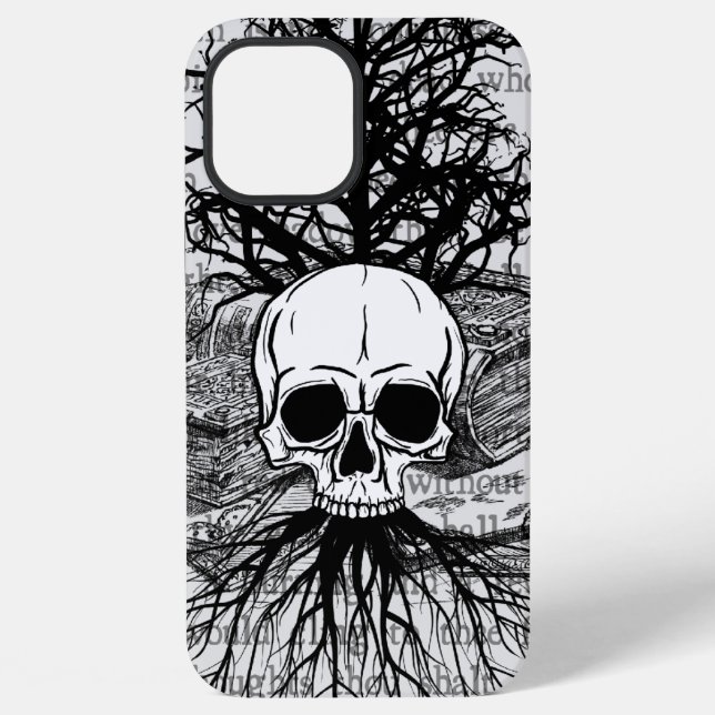 12 Pro Max Funda para iPhone Skull & Books Case-Mate (Reverso )