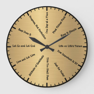 12 Step Sobriety Limpiar y Sober eslóganes Reloj d