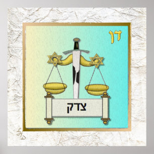 12 Tribus de Israel Dan Arte Imprimir Póster