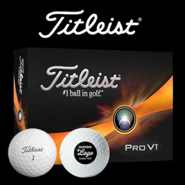 12 x Pelotas de Golf Titleist Pro V1 con Logotipo  (Box of 12 Titleist Pro V1 custom logo golf balls.)