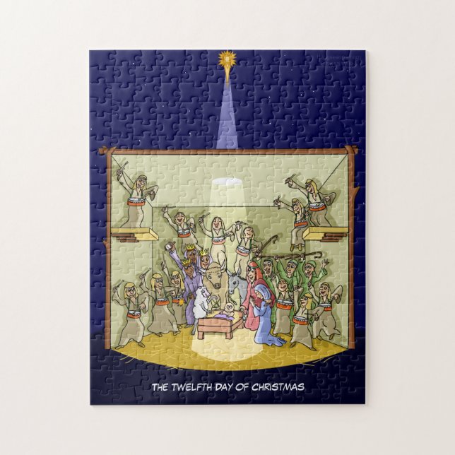 12mo Día de rompecabezas del navidad (12 baterías) (Vertical)