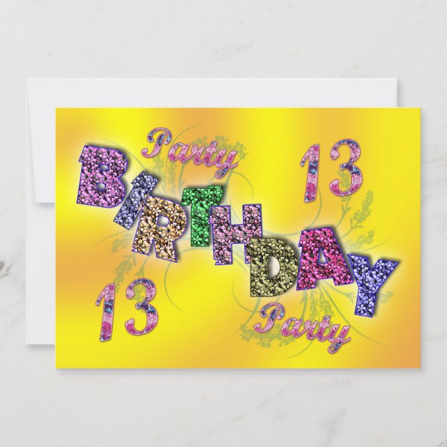 13.ª invitación (Anverso)