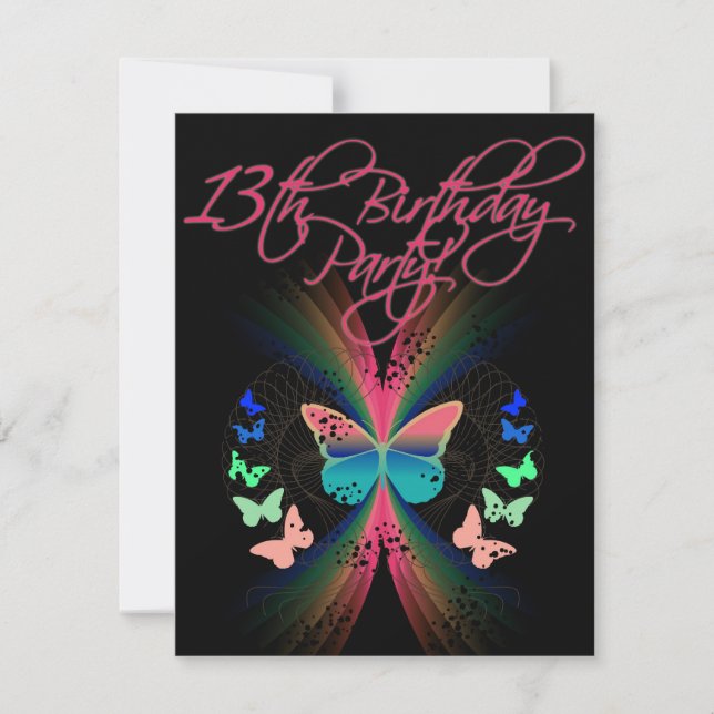 13.ª invitación a la fiesta de cumpleaños (Anverso)