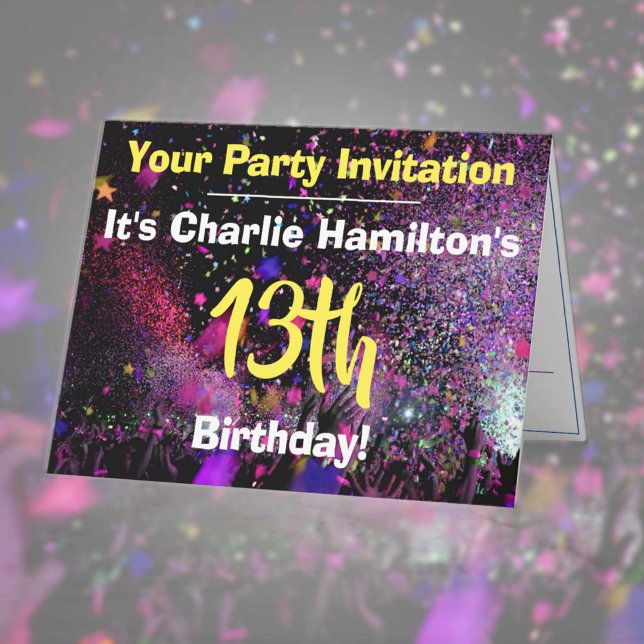 13.ª invitación a la fiesta de cumpleaños (Subido por el creador)