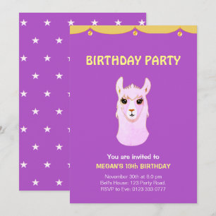 13.ª invitación a la fiesta de cumpleaños