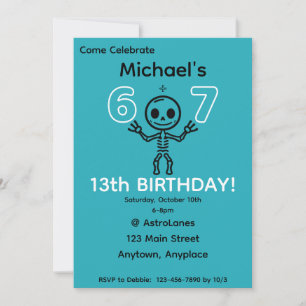 13.ª invitación a la fiesta de cumpleaños 6 7