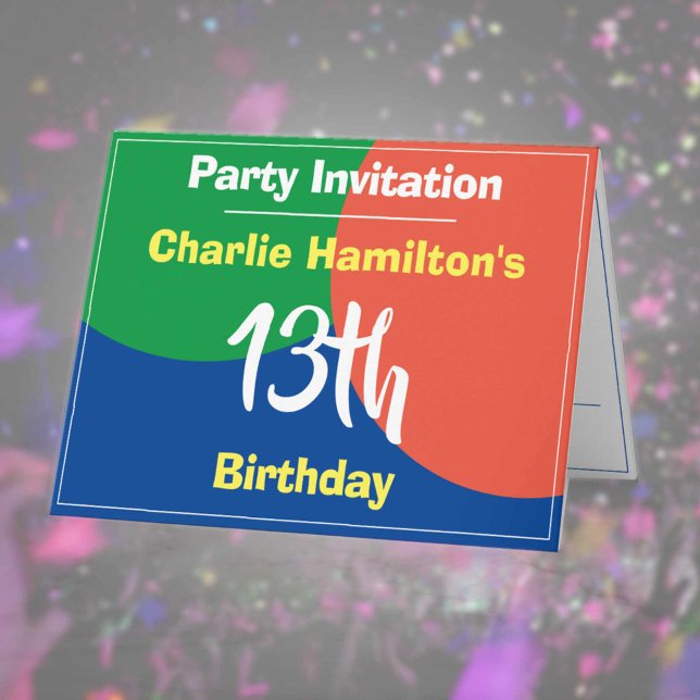 13.ª invitación de cumpleaños (Subido por el creador)