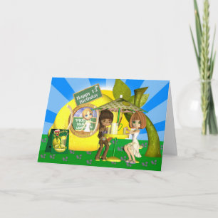 13.ª tarjeta de cumpleaños Lemonade con amigos