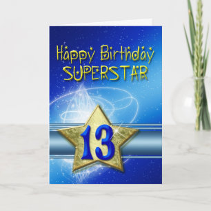 13.ª tarjeta de cumpleaños para Superstar