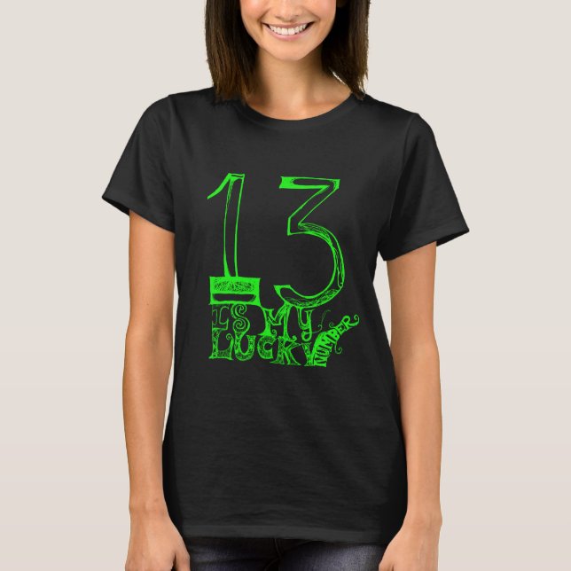 13 es mi camiseta afortunada del número (Anverso)