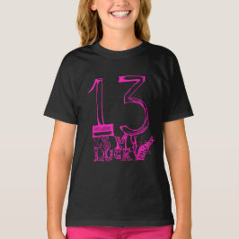 13 es mi camiseta número afortunado