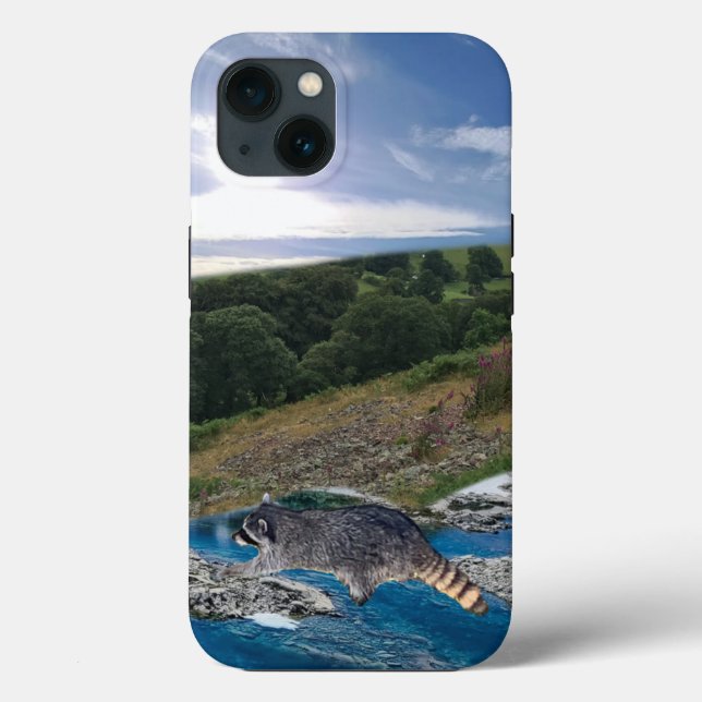 13 Funda para iPhone Case-Mate con paso de mapache (Reverso )