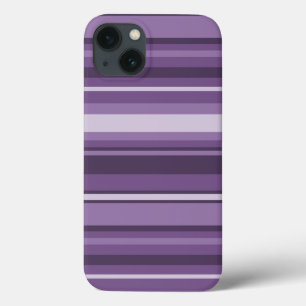 13 Funda para iPhone Case-Mate de rayas de lavanda