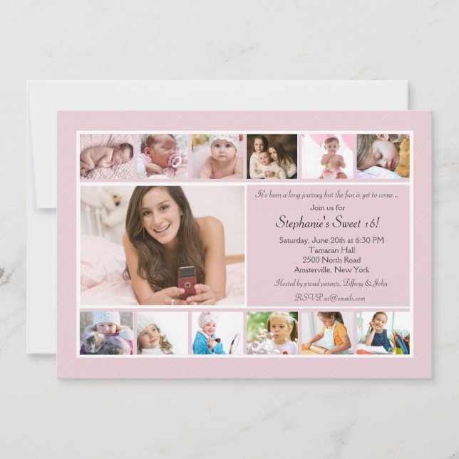 13 Invitación al Collage de fotos (Anverso)