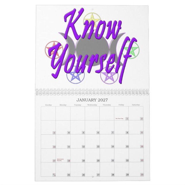 13 metas y calendario de la sabiduría de Wiccan (Jan 2027)