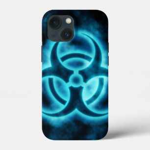 13 Mini Funda para iPhone de Biohazard Glo Azul