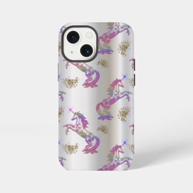 13 Mini Funda para iPhone OtterBox Crystal Rainbow Unicorn (Reverso )