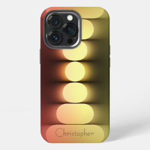 13 Pro Funda para iPhone 15 con textura radial naranja pe