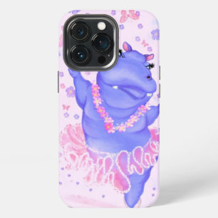 13 Pro Funda para iPhone de bailarina hipopótamo bailarín