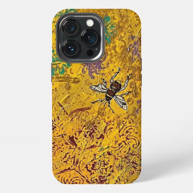 13 Pro Funda para iPhone / iPad de abeja melífera (Reverso )