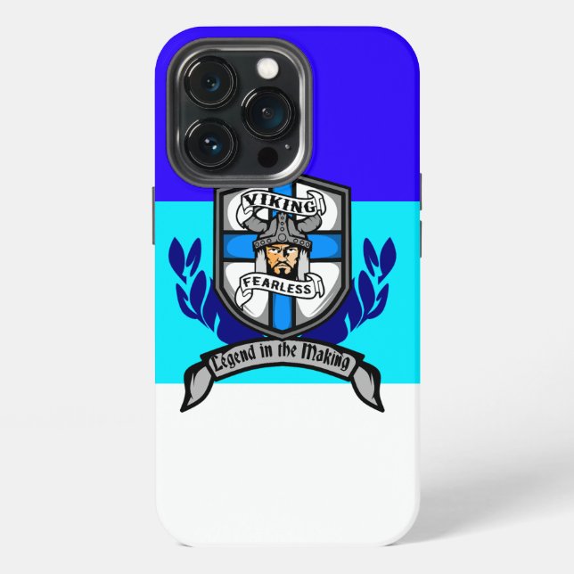 13 Pro Funda para iPhone / iPad - Vikingo Intrépido (Reverso )