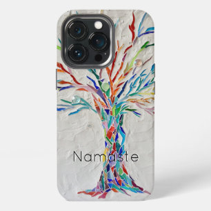 13 Pro Funda para iPhone Namaste Rainbow Tree de Case-Mat
